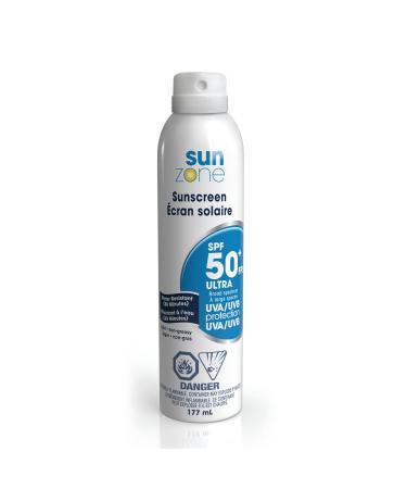 Sunzone SPF 50+ Ultra Continuous Clear Spray 177 mL / 6 fl oz