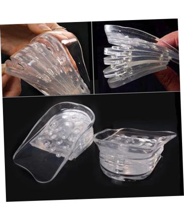 Healifty Silicone Gel Elevator Insole - Invisible Height Increase Support Pad | Gel Heel Lift Insert for Flat Shoes | Detachable Booster Pad - Buy Online on GoSupps.com