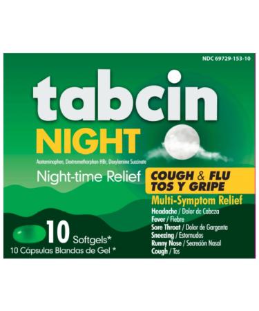 Nighttime Relief Softgels Multi-Symptom Nighttime Relief for a Good Night's Sleep 10 Softgels
