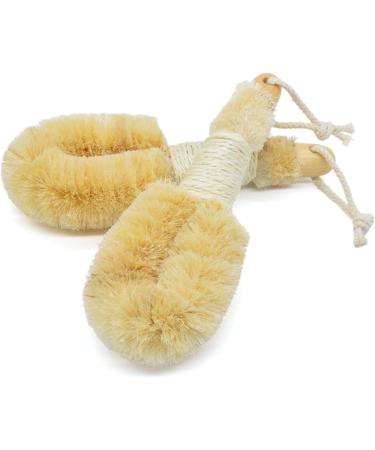 SINGOVE Sisal Brush - Natural Lymphatic Bristle Fibers for Body Smoothing and Exfoliation - Improve Blood Circulation - Spa-Quality Dry Skin Brush for Men and Women - Buy Online on GoSupps.com