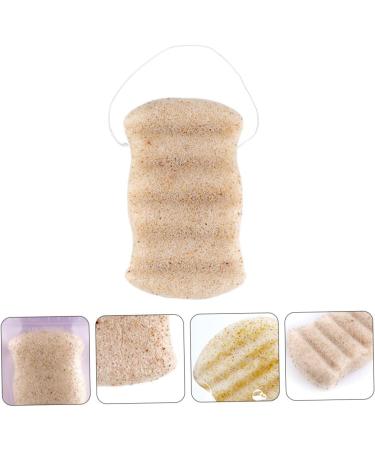 DOITOOL 1pc Bath Cotton Exfoliating Puff Portable Sponge Face Sponge Charcoal Crutch Handle Covers Glove Bath Sponge Wash Round Bath Sponges for Shower Facial Clean Gum - Buy Online on GoSupps.com