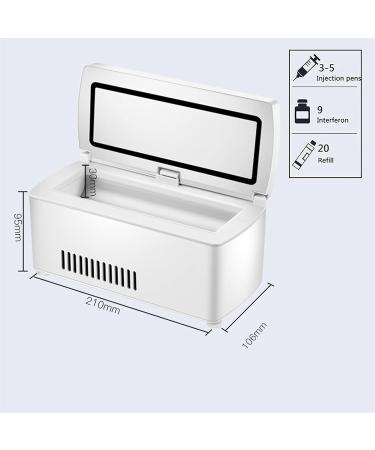 ZZBB Portable Reefer Car Small Refrigerator Mini Cold Box Portable Medicine Reefer Portable Insulin Cooler Refrigerated Box Insulin Cooler Protective Cover - Buy Online on GoSupps.com