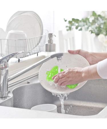 3PCS OstWony Silicone Dish Sponges - Durable Food-Grade Kitchen Sponge Set - Buy Online on GoSupps.com