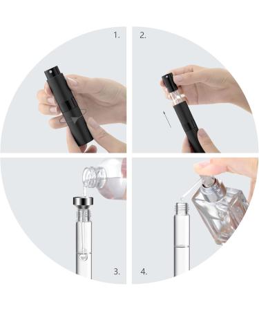 Lil Ray 8ml Portable Mini Perfume Atomizer Refilable Empty Small Spray Bottle for Travel Twist Tpye Pocket Cologne Sprayer Gold - Buy Online on GoSupps.com