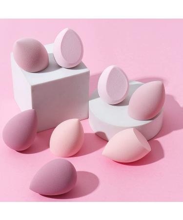 8-Piece Pink Beauty Blender Sponge Set for Dry and Wet Use - Ideal for Liquid, Powder, Cream Makeup - Multi-Shape Foundation Tools - Makeup Egg Set - Buy Online on GoSupps.com