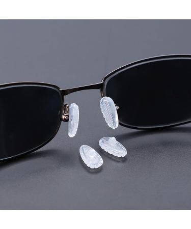 Comfortable 14mm Replacement Nose Pads for Glasses & Sunglasses - Soft Silicone Anti-Slip Screwable Clear - Buy Online on GoSupps.com