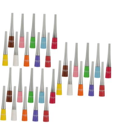 FOMIYES 30 pcs Eyeliner Colour Long-lasting Cosmetics Eye Waterproof Shadow Colors Liner Matte Long Up