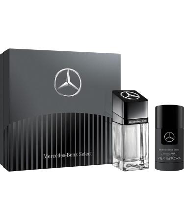 Mercedes-Benz Select Giftset - EDT Spray and Deodorant Men for Everyday Wear - Alcohol-Free Deodorant Stick - Woody Amber Mens Cologne - 2 pc 1 Count (Pack of 2)
