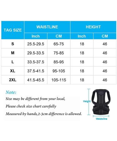 Posture Corrector for Men and Women Back Posture Brace Clavicle Support Stop Slouching and Hunching Adjustable Back Trainer (Color : Black Size : Large) Feito na China Full moon lofty ambition - Buy Online on GoSupps.com