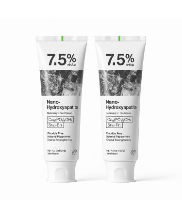 wayfengli 2-Pack Probiotic Whitening Toothpaste Fluoride-Free with Hydroxyapatite for Enamel Repair Fresh Breath Stain Removal & Gum Health Natural Oral Care for Sensitive Teeth