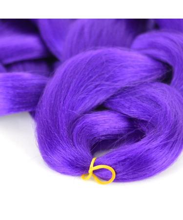 Premium 2m Mybraids 1-Colored Violet Braid Hair for Rasta Dreads Crochet Twists & Box Braids - Art Hair Extensions & Braiding Hairstyles - Buy Online on GoSupps.com