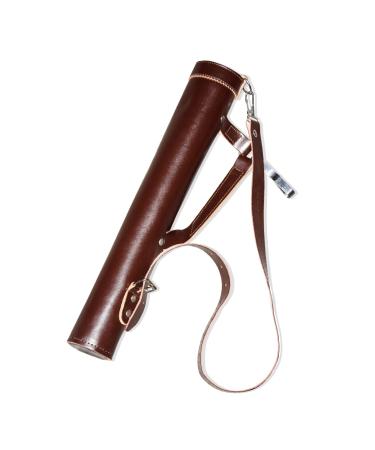 KT Arrow Quiver Adjustable Quiver for Arrows Genuine Cowhide Leather Quiver Archery Quiver for Hunting & Target Practicing DARK BROWN