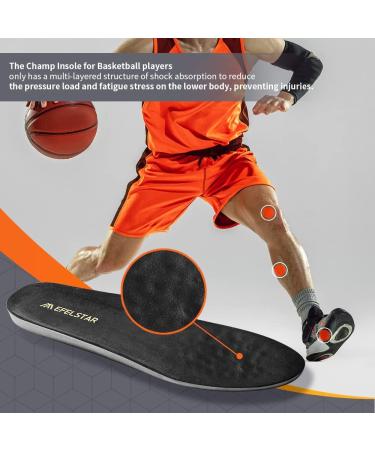 Buy WOODSAIR Champ Athletic Shoe Insoles for Basketball | Shock Absorption & Comfort | Performance Inserts for Men & Women (9.5-10 Women / 8.5-9 Men - Buy Online on GoSupps.com