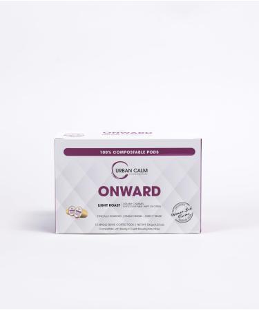 Onward (Light Roast) | 100% Compostable Single Serve K-Cup Coffee Pods | 12 Count for Keurig Coffee Makers | Single Origin (Colombia) | Women-Led Farms