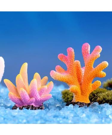Movoja 2 Pieces Aquarium Decoration Corals - White Coral for Fresh & Salt Water Aquariums - Ideal Aquaristics Decor - Buy Online on GoSupps.com