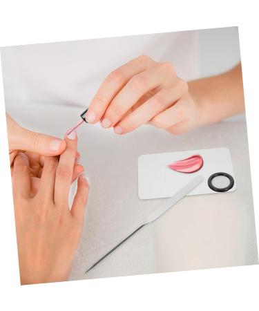 1 Ensemble Palette de M lange Acier Inoxydable Spatule pour Fond Art Ongles Pratique pour Salons de Beaut et Diy 17.5X7.5CM - Buy Online on GoSupps.com