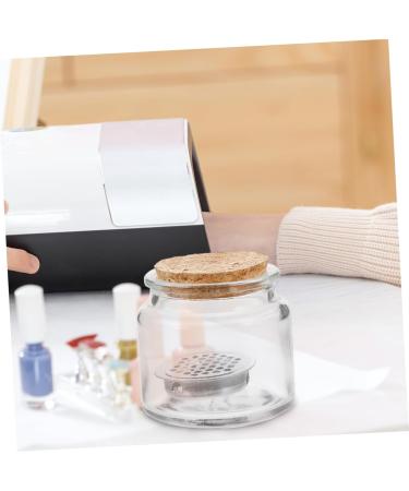 Ipetboom Nail Dappen Dish Nail Cup Glass Acrylic Nail Supplies Dappen Dish Manicure Nail Dish Nail Liquid Holder Dish for Acrylic Nails Nail Dish Cups with Lids Stainless Bracket With Base - Buy Online on GoSupps.com