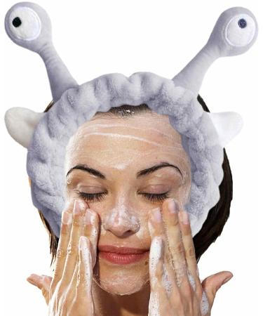 Makeup Headband - Adjustable Makeup Headband Elastic Plush Snail Eyes Headbands For Women | Cartoon Flufy Face Washing Head Hoop Cute Hair Accessories For Spa Exercise Fix Hair/5.9 * 3.93in Gray - Buy Online on GoSupps.com