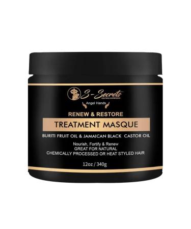 S-Secrets Renew & Restore Treatment Masque for Natural Hair - Deep Conditioning and Moisturizing Hair Care Solution