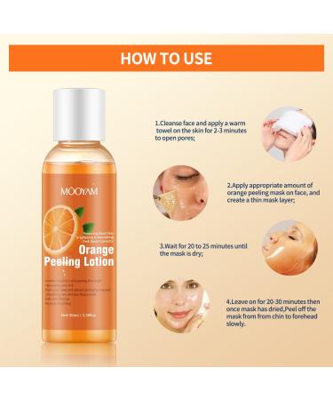 Vitamin C Peel Off Facial Mask - Brightening & Deep Pore Cleansing | Exfoliating Blackhead Remover | Skin Care Gift for Face & Body - Buy Online on GoSupps.com
