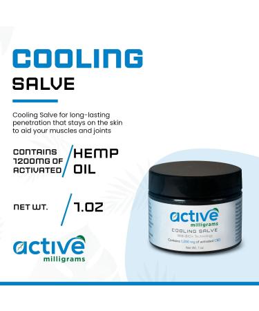 Hemp Cooling Salve for Joint & Muscle Relief | Menthol-Infused & All-Natural - 1 OZ - Buy Online on GoSupps.com