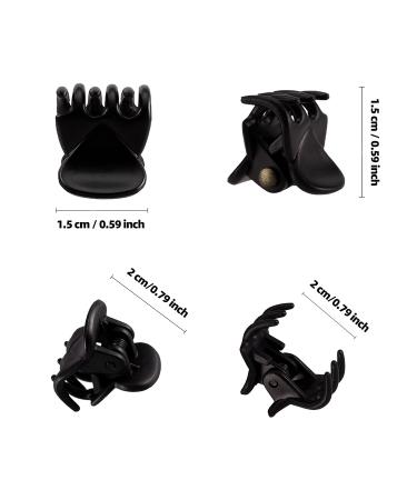 DIMUGE 1/2 Inch Mini Hair Claw Clips 45pcs for Women & Girls - Strong Grip Tiny Hair Clips for Styling - Black, Brown, Clear - Buy Online on GoSupps.com