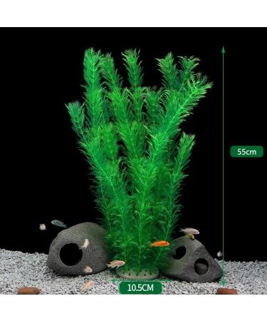 Ctpeng XXL Aquarium Decorations - Set of 3 Plastic Plants for Fish Tanks | 55cm 10cm 8cm - Buy Online on GoSupps.com