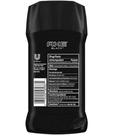 AXE Black Antiperspirant Deodorant Stick 2.7 Oz - Pack of 2 - Buy Online on GoSupps.com
