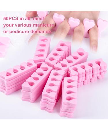 Coniya 50PCS Soft Sponge Toe Separators - EVA Foam Nail Art & Pedicure Tool for Perfect Manicures | International Shipping Available - Buy Online on GoSupps.com