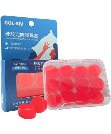 Soft Silicone Earplugs - 6 Pairs Reusable Waterproof Noise Cancelling Protection Ear Plugs for Sleeping Snoring Swimming Traveling Concerts Airplanes and Studying SNR 28dB