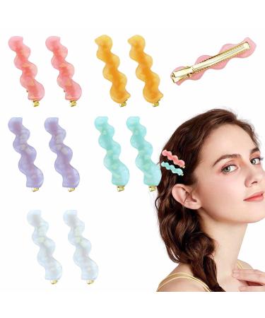 10 PCS Acrylic Resin Alligator Hair Barettes For Women Thick Thin Hair Fashion Pretty Decorative Small Hair Clips Makeup hair clips