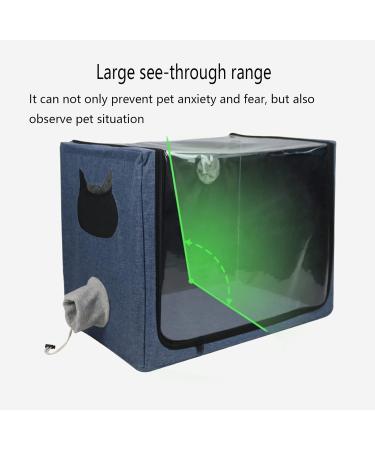 MAZLJ Pet Dryer Pet Hair Dryer Cage Pet Drying Box Cat and Dog Bath and Drying Box Pet Bed Foldable Blue 110X65X65cm - Buy Online on GoSupps.com