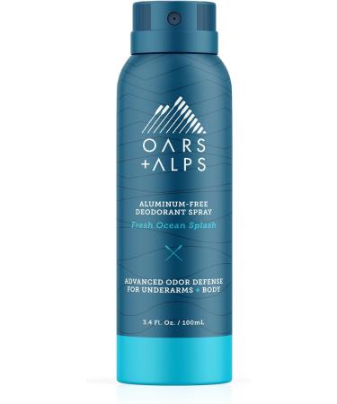 Oars + Alps Aluminum-Free Deodorant Spray Travel Size California Coast and Fresh Ocean Splash Bundle - Buy Online on GoSupps.com