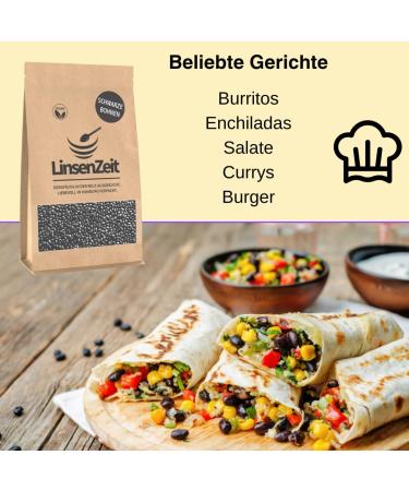 Lentil Time Black Beans 600g - Premium Vegan Black Kidney Beans | Additive-Free Protein Source | Frijoles Negros & Black Turtle Beans for Healthy Eating - Buy Online on GoSupps.com