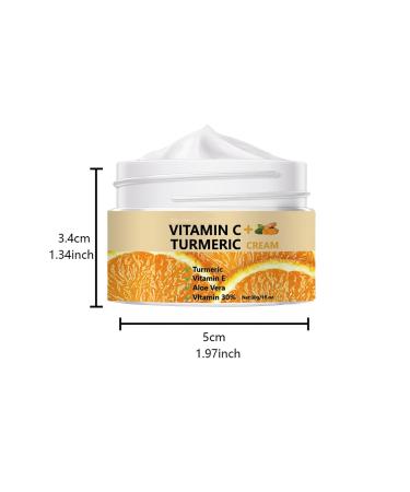Natural Turmeric Vc Cream Gentle Moisturizing Long-Term Moisture Lock Help Skin Show Healthy Radiance Refreshing Texture Silky And Easy To Spread Suitable For All Skin Types. - Buy Online on GoSupps.com