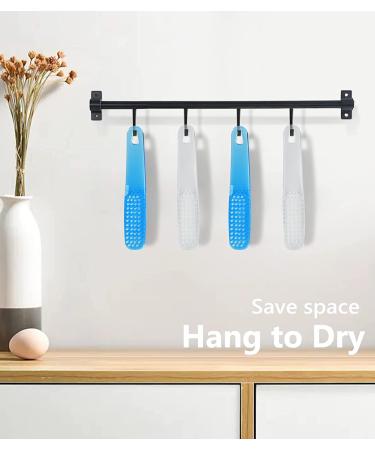 Larbois Nail Brush Set - 4 Pack Handle Grip Fingernail Brushes for Cleaning Toes and Nails - Men and Women - Color2 - Buy Online on GoSupps.com