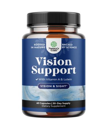 Complete Eye Health Supplement for Adults - Lutein 20mg Per Serving Eye Vitamins for Vision Dry Eyes Pressure and Blue Light Protection - Supplement Adults with Beta Carotene Eyes 60 Count (Pack of 1)