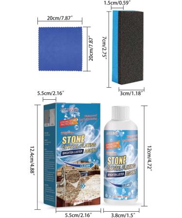 Stone Stain Remover Cleaner Marble Stone Cleaner Polishes Kitchen Marble Oil Stain Cleaner Stone Crystal Plating Agent for Kitchen Patio Backyard Effective Removal of Oxidation Rust Stains (3PC) - Buy Online on GoSupps.com