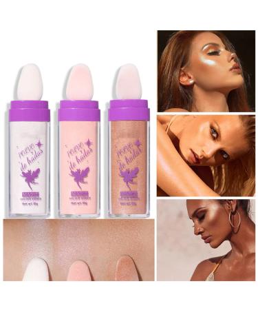 Glamaz Fairy Dust Highlighter Powder Stick - Body Glitter Contour Blush Makeup (White) - Buy Online on GoSupps.com