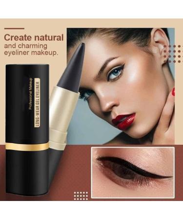 Ayky Long Wear Gel Eyeliner Ayky Eyeliner Natural Black Eyeliner Cream Smokey Eyeshadow Palette Stick Smudge Proof Quick-Drying Matte Create Statement Eye Look (Brown) - Buy Online on GoSupps.com