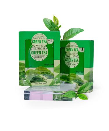 Green Tea 4 in 1 Foot Soak Set - Help Reduce Swelling and Treat Toe Nail Infections