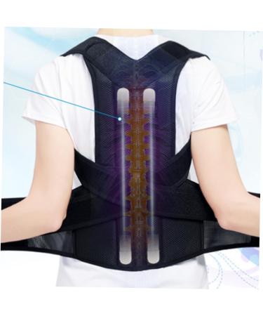 Buy Healifty Adjustable Straps Lumbar Support Posture Brace for Men & Women - XXL Black - Best Support Belt for Improved Posture & Comfort - Buy Online on GoSupps.com