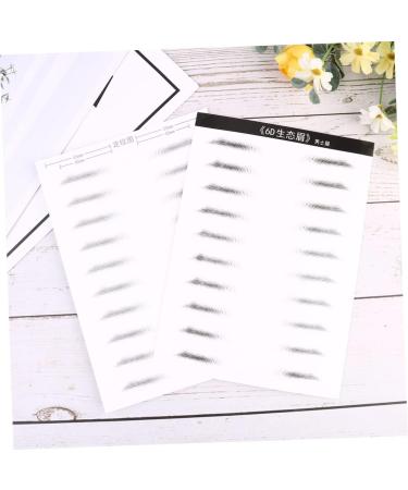 PLAFOPE 2 Pairs Hair- Like Authentic Eyebrows Eyebrow Makeup Tools Eyebrow Stickers Patch 3d Artificial - Buy Online on GoSupps.com