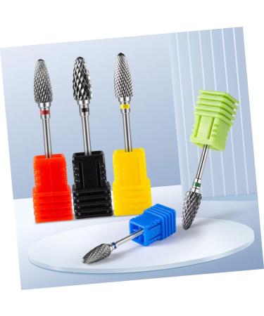 HAPINARY Nail Polisher Nail Bit Professional Drill Bits Cuticle Nail Drill Bit Safety Bits for Nail Drill Nail Tools Drill Bits for Nails Multipurpose Substitute Tungsten Steel Alloy 7x1.3cm As Shown 4 - Buy Online on GoSupps.com