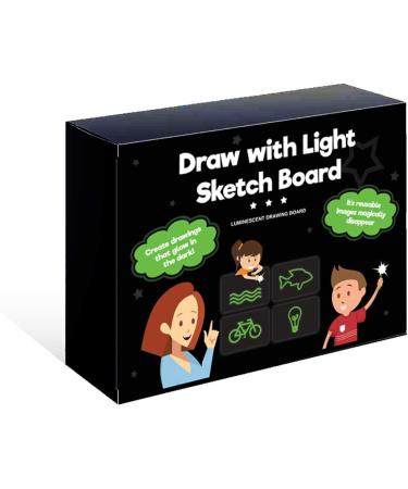 Draw with Light Sketch Board | Luminescent Glow in The Dark Drawing Painting for Kids - Buy Online on GoSupps.com