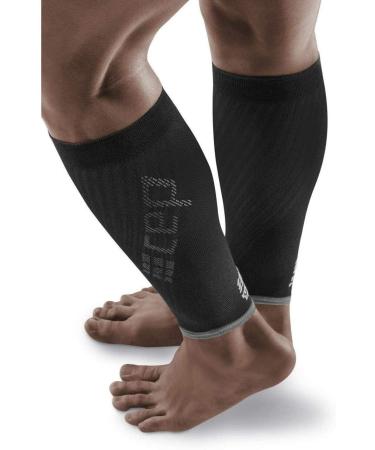 CEP Ultralight Compression Calf Sleeves for Men - XL Black/Light Grey - Buy Online on GoSupps.com