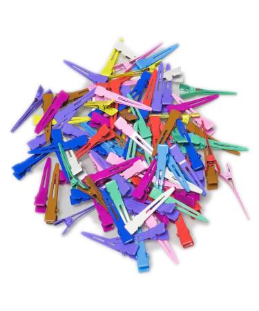 100 Pack 1.8 Inch Alligator Curl Clips Hair Accessories for Girls and Women - Assorted Colors - Buy Online on GoSupps.com