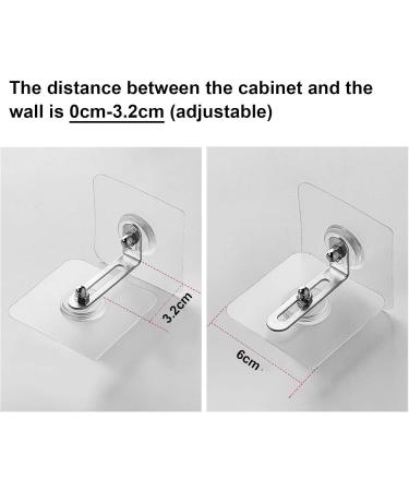 Kioiner 4 Pairs Furniture Wall Anchors Adhesive Adjustable Furniture Anchors for Securing Bookshelf Dresser Cupboard Cabinet Anti Tip Furniture Straps for Pet Baby Proofing Child Safety (Type A) - Buy Online on GoSupps.com