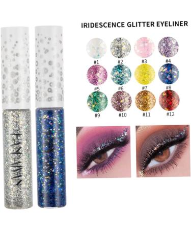 HAPINARY 12pcs Eye Shadow Eyeliner Shiny Eyeshadow Liquid Eyeshadow - Buy Online on GoSupps.com