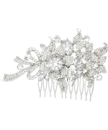 DOITOOL Bridal Hair Side Comb Combs for Women Hair Accessories for Women Crystal Headpiece Hair Teasing Comb Women Hair Accessories Tiara Women Hair Clip Bride Hair Plug Bow Tie - Buy Online on GoSupps.com